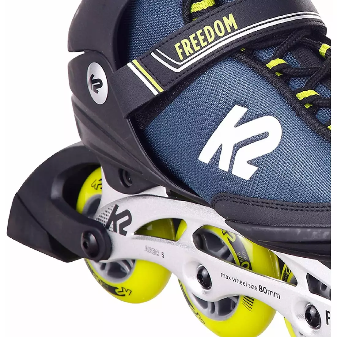 K2 Pánske fitness inline korčule FREEDOM, čierna / žltá 30E0341