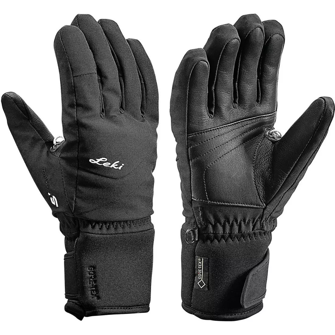 LEKI Dámske lyžiarske rukavice Shape Flex S GTX Lady, black, 640826201080