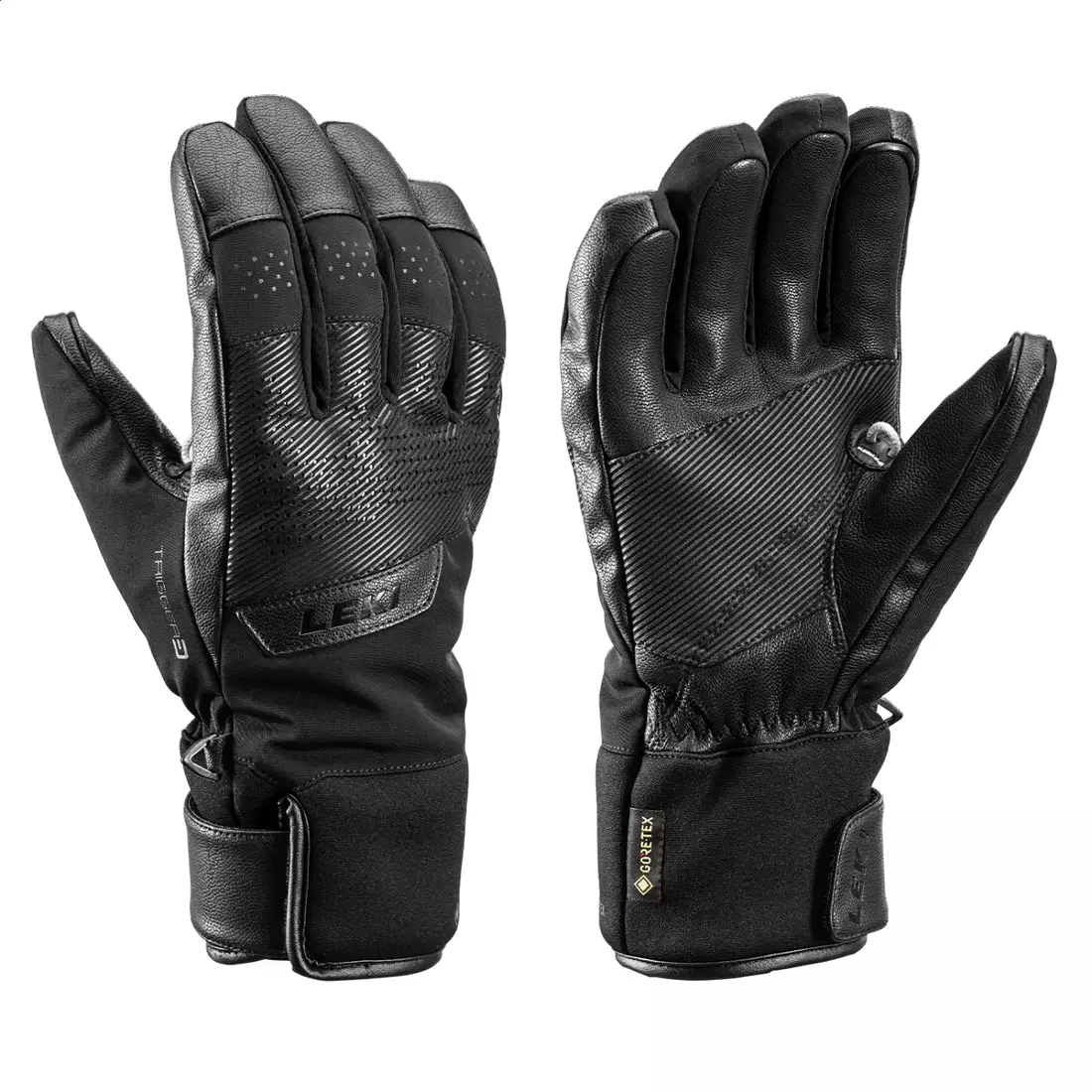LEKI Performance 3D GTX Lyžiarske rukavice, čierne