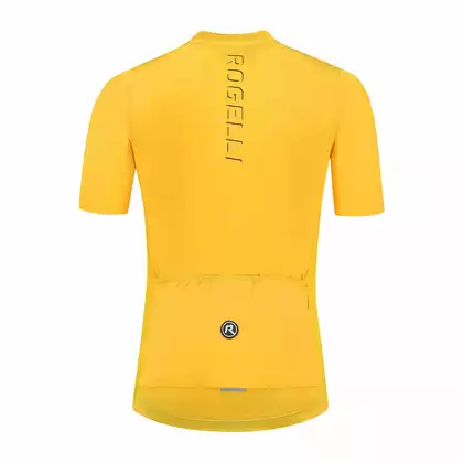 ROGELLI DISTANCE Pánsky cyklistický dres, žltá