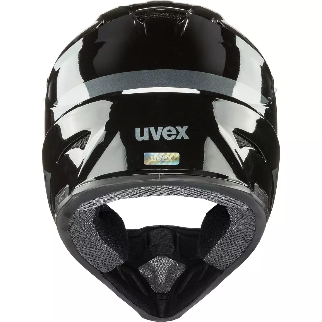 UVEX HLMT 10 BIKE, Cyklistická prilba Full Face, čierno-šedá