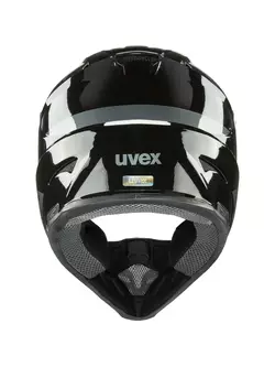 UVEX HLMT 10 BIKE, Cyklistická prilba Full Face, čierno-šedá