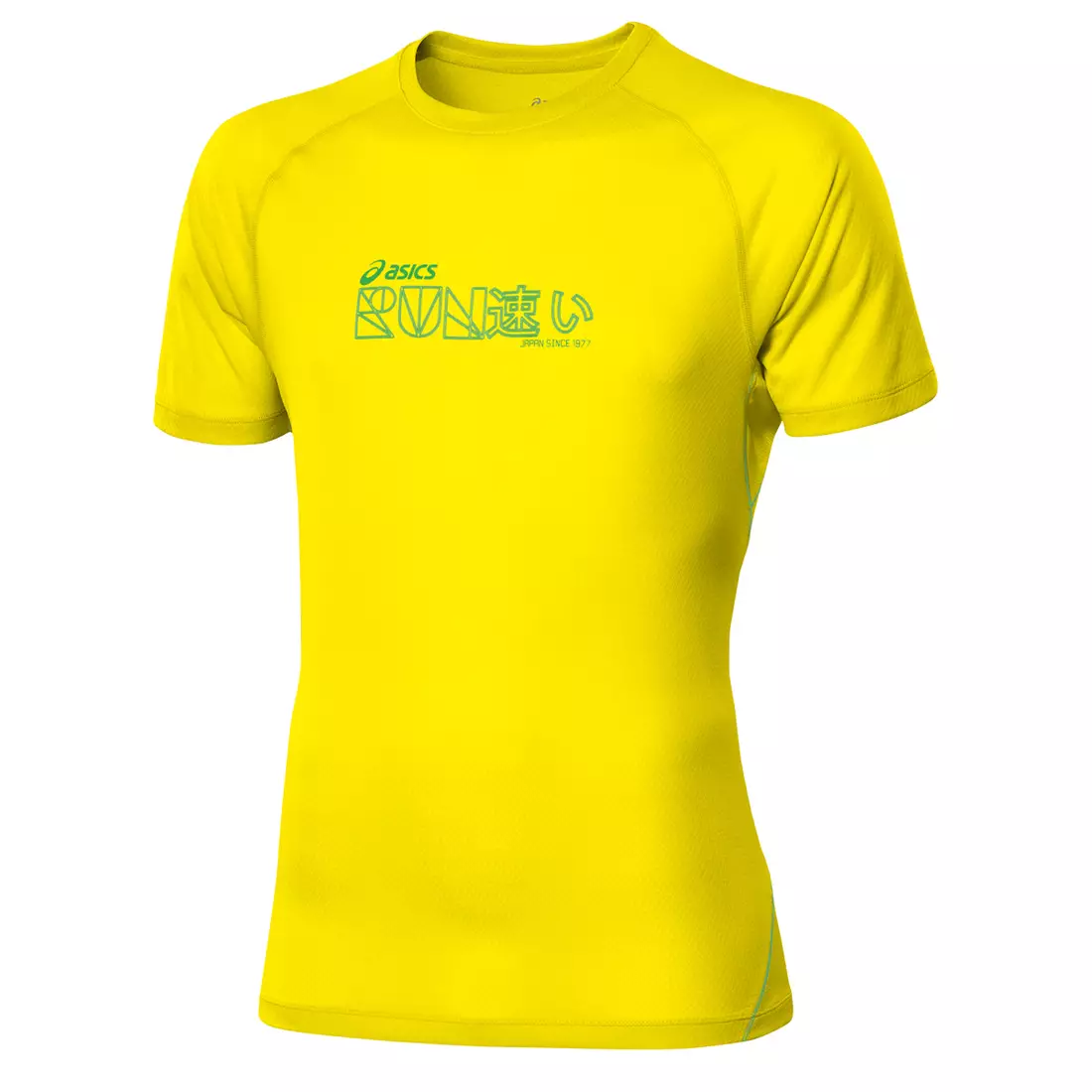 ASICS 110506-0343 GRAPHIC TOP - pánske bežecké tričko, farba: žltá