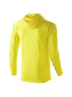 ASICS 110520-0396 SOUKAI 1/2 ZIP HOODIE - pánske tričko s kapucňou, farba: žltá