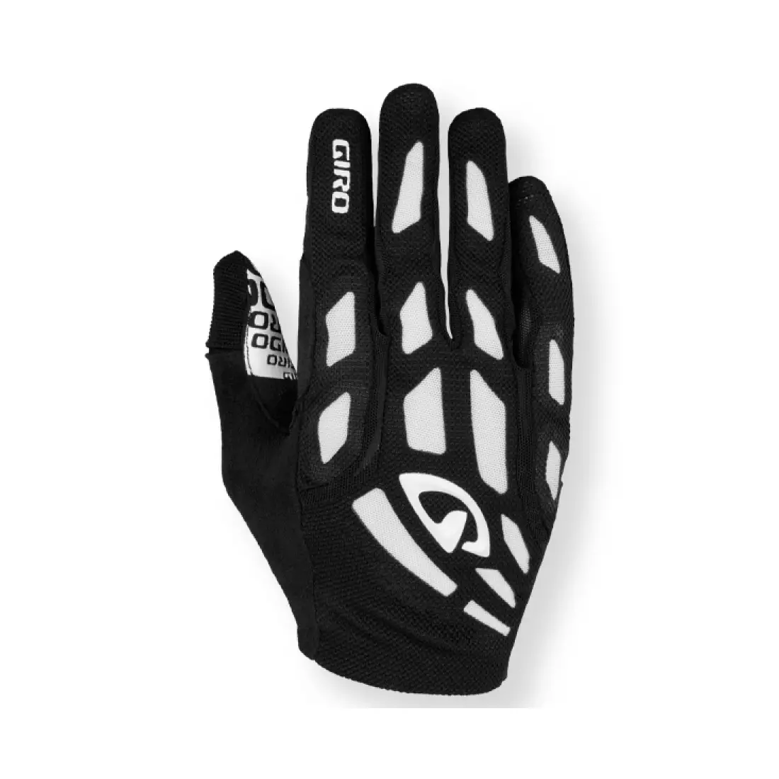 GIRO RIVET - cyklistické rukavice, čierno-biele