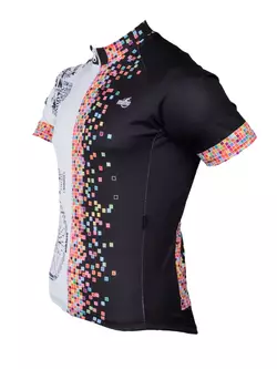 MikeSPORT DESIGN - PIXEL - pánsky cyklistický dres, celoprepínací na zips