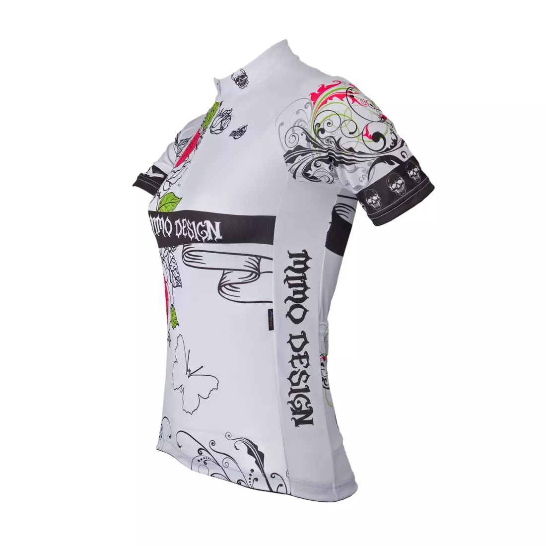MikeSPORT DESIGN - ROSES - dámsky cyklistický dres, farba: Biela
