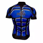 Pánsky cyklistický dres MikeSPORT DESIGN BODY, čierno-modrý