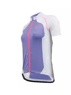 ROGELLI BICE - dámsky cyklistický dres fialovej a bielej farby