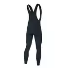 ROGELLI FABRO - pánske softshellové nohavice s náprsenkou, bez vsadky, farba: Čierna
