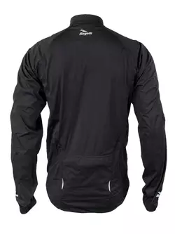 ROGELLI HUDSON - pánska cyklistická bunda, nepremokavá, čierna