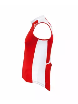 ROGELLI POLINO - pánsky cyklistický dres bez rukávov, farba: červená a biela
