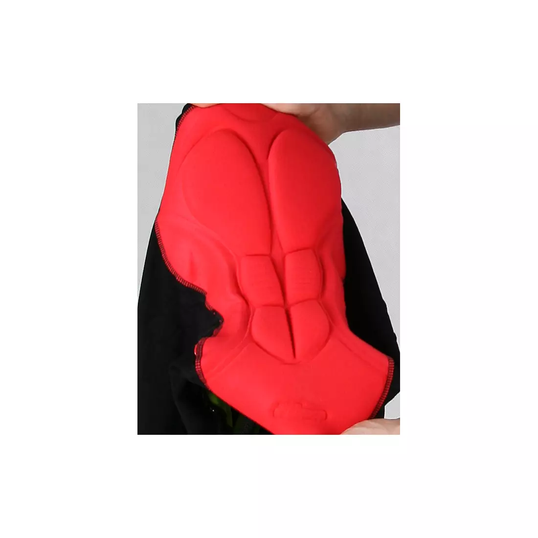ROGELLI PORCARI - pánske šortky s náprsenkou, farba: čierna a červená