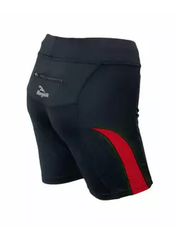 ROGELLI  RUN  EDIA - dámske športové šortky, farba: čierna a červená
