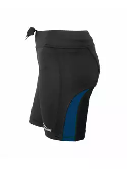 ROGELLI  RUN  EDIA - dámske športové šortky, farba: čierna a modrá