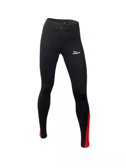 ROGELLI RUN - EMNA - dámske joggingové nohavice, farba: čierna a červená