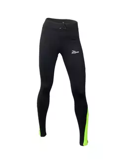 ROGELLI RUN - EMNA - dámske joggingové nohavice, farba: čierna a fluór