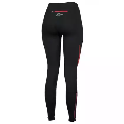 ROGELLI RUN - EMNA - dámske joggingové nohavice, farba: čierna a červená