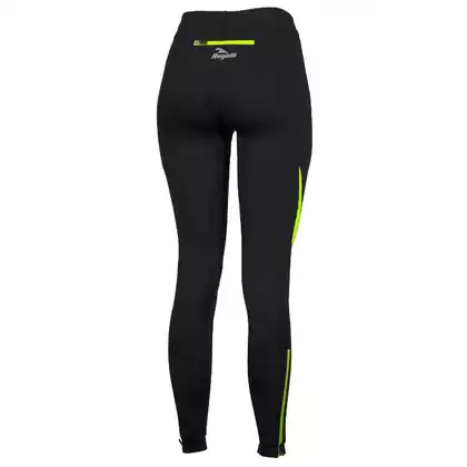 ROGELLI RUN - EMNA - dámske joggingové nohavice, farba: čierna a fluór