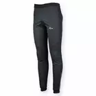 ROGELLI RUN - RIBERA - pánske zateplené bežecké nohavice, SOFTSHELL, farba: čierna