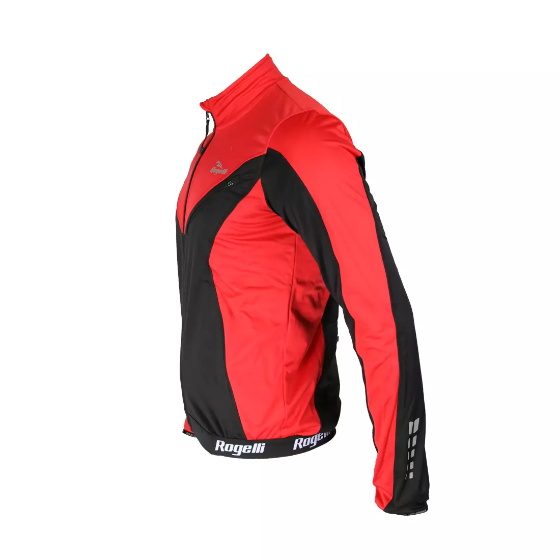 ROGELLI TRAPANI - zimná cyklistická bunda, SOFTSHELL - červená
