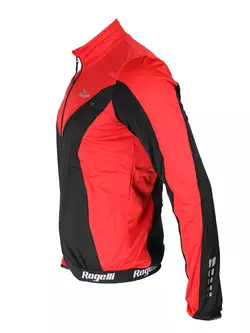 ROGELLI TRAPANI - zimná cyklistická bunda, SOFTSHELL - červená