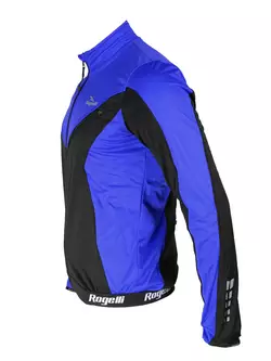 ROGELLI TRAPANI - zimná cyklistická bunda, SOFTSHELL - modrá