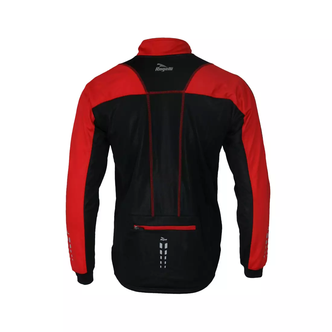 ROGELLI UZZANO - membránová cyklistická bunda, čierno-červená