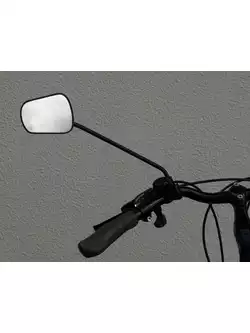AJS PLUS zrkadlo na bicykel s úchytom na riadidlá, čierna