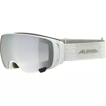 ALPINA DOUBLE JACK MAG Q-LITE lyžiarske/snowboardové okuliare biely lesk