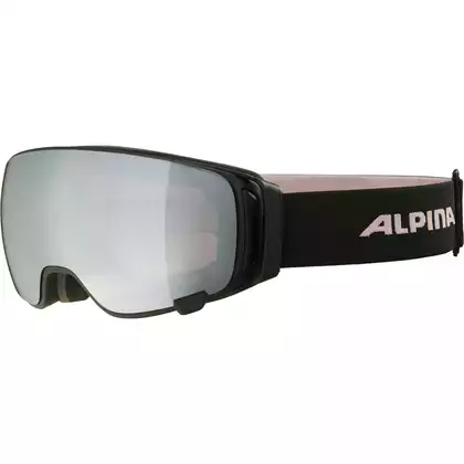 ALPINA DOUBLE JACK MAG Q-LITE lyžiarske/snowboardové okuliare, black-rose matt