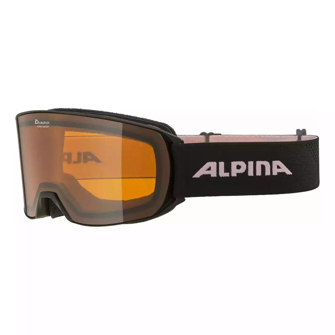 ALPINA NAKISKA lyžiarske/snowboardové okuliare, black-rose matt