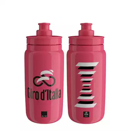 ELITE FLY Teams 2021 Cyklistická fľaša na vodu Giro d'Italia Iconic Pink, 550ml 