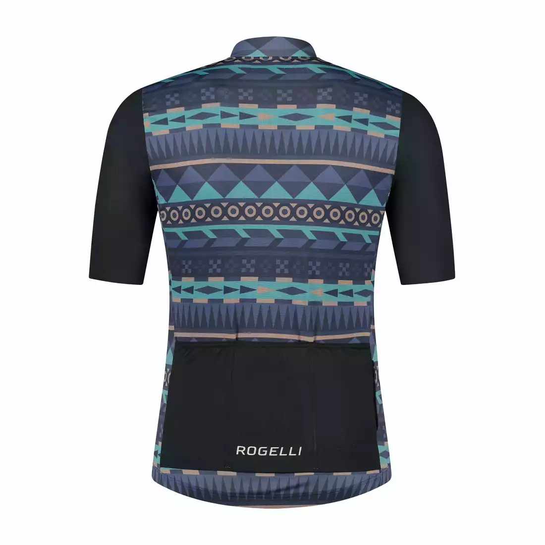 ROGELLI AZTEC pánsky cyklistický dres modrá a béžová
