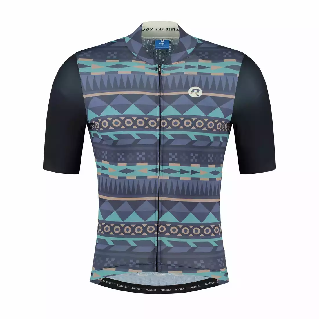 ROGELLI AZTEC pánsky cyklistický dres modrá a béžová