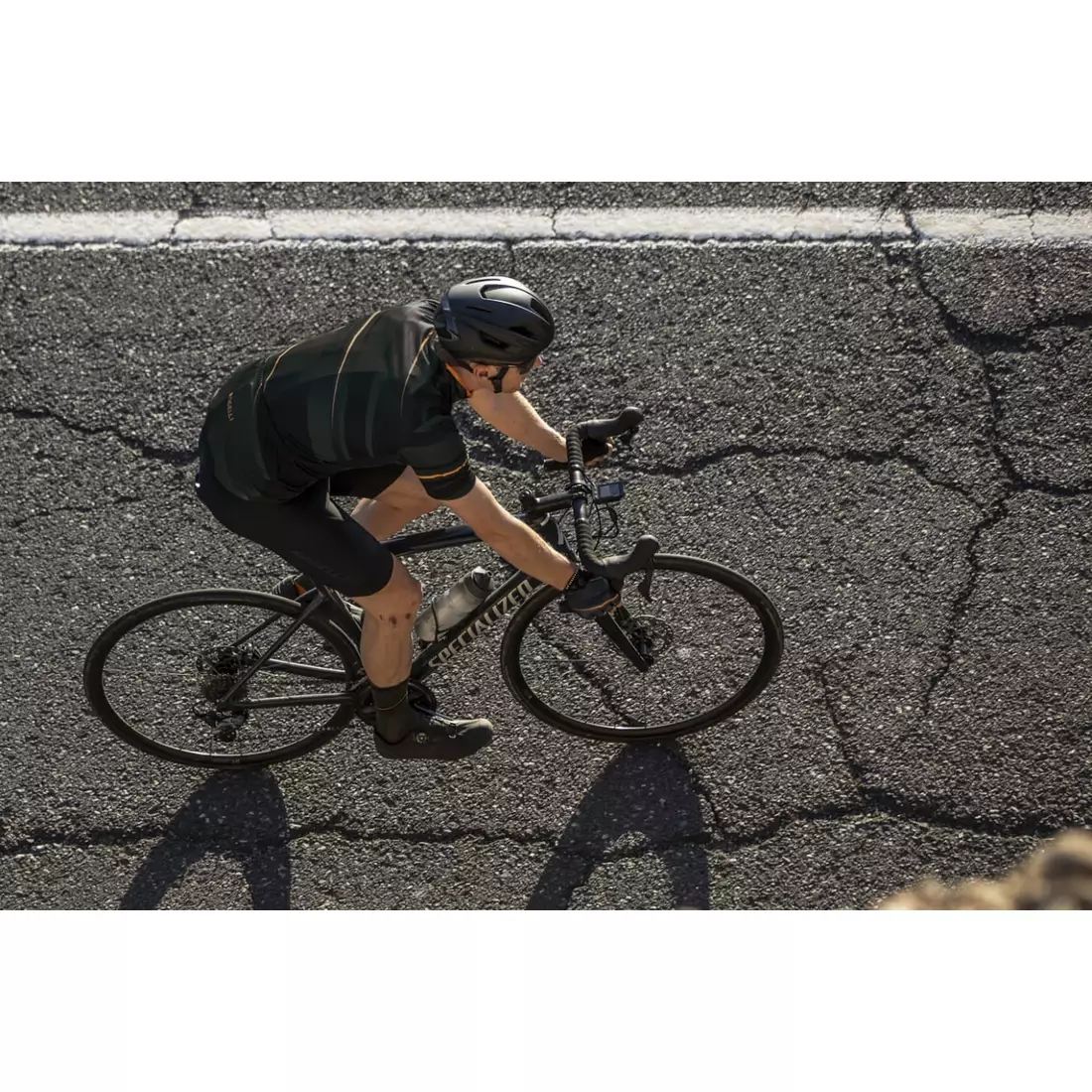 ROGELLI BUZZ Pánsky cyklistický dres, tmavozelený
