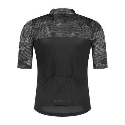 ROGELLI CAMO pánsky cyklistický dres čierna a sivá