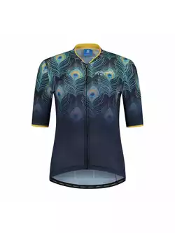 ROGELLI Dámsky cyklistický dres ANIMAL modrá žltá