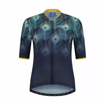ROGELLI Dámsky cyklistický dres ANIMAL modrá žltá