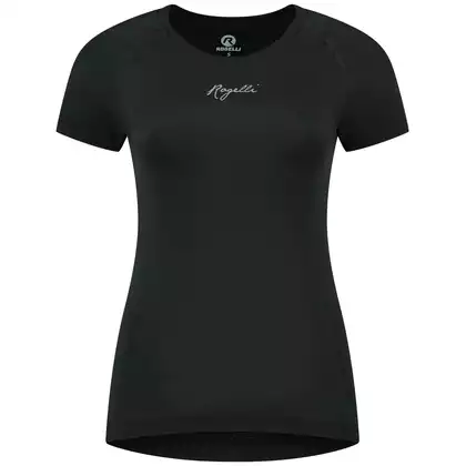 ROGELLI ESSENTIAL Dámske bežecké tričko, čierna