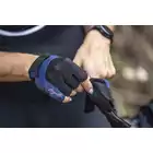 ROGELLI ESSENTIAL Dámske cyklistické rukavice, modré