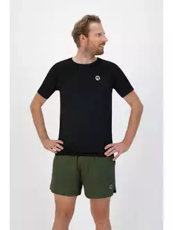 ROGELLI ESSENTIAL Pánske bežecké tričko, čierna