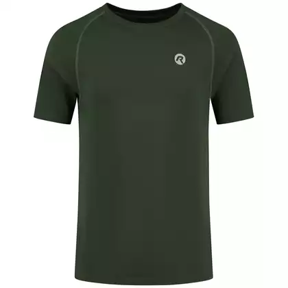 ROGELLI ESSENTIAL Pánske bežecké tričko, zelená 