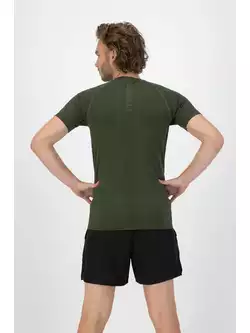 ROGELLI ESSENTIAL Pánske bežecké tričko, zelená 