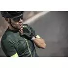 ROGELLI ESSENTIAL Pánske cyklistické rukavice, čierno-zelené