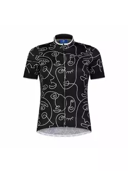 ROGELLI FACES Dámsky cyklistický dres, čierny