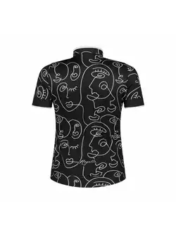 ROGELLI FACES Dámsky cyklistický dres, čierny