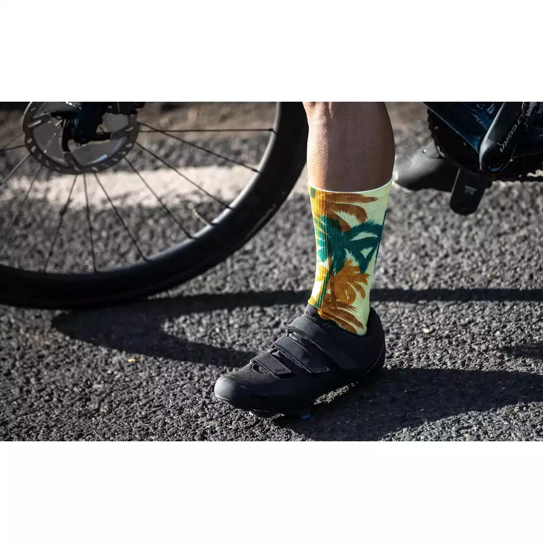 ROGELLI HAWAII Cyklistické ponožky, žltá