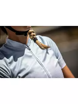 ROGELLI MARBLE Dámsky cyklistický dres, bielo-modrý