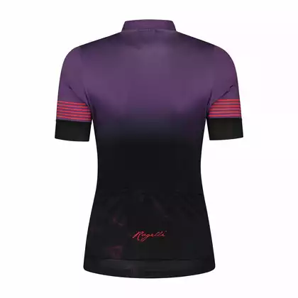 ROGELLI MARBLE Dámsky cyklistický dres, čierno-fialový